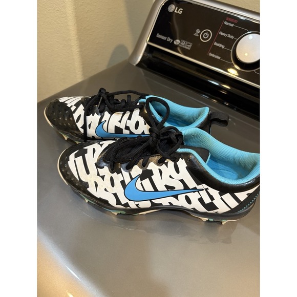 Nike Shoes - Nike Women's  Hyperdiamond Cleats Fastflex Size 8.5 Black White Blue AR 0996-041